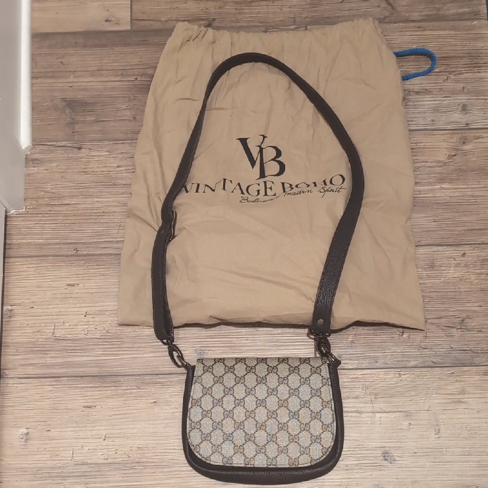 Vintage Boho Upcycled Gucci Crossbody Bag